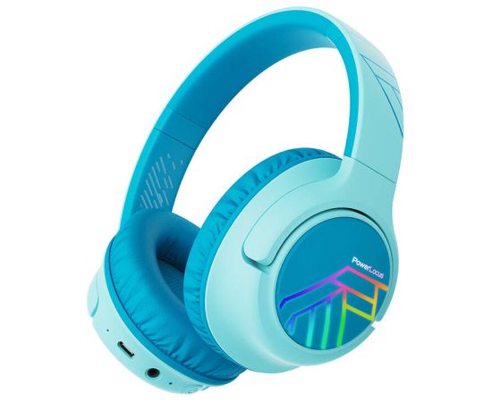 PowerLocus Bobo wireless headphones for kids (blue)