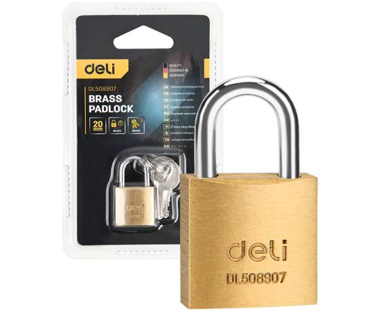 Deli Tools brass padlock EDL508907