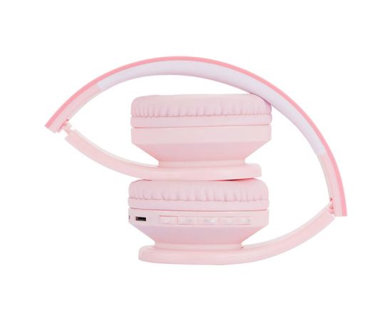 PowerLocus P1 wireless headphones for kids (pink)