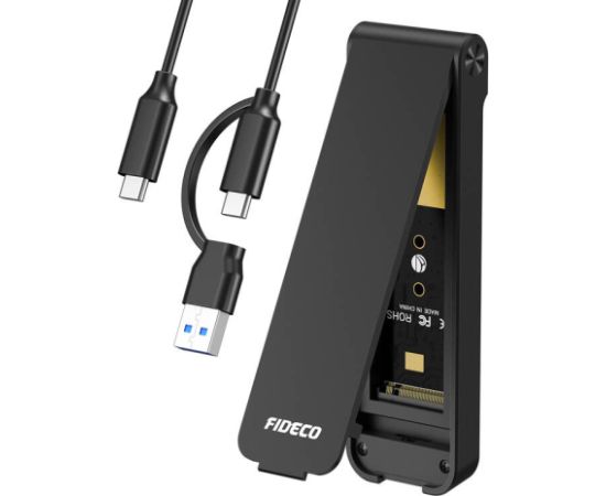 FIDECO M210CP Black M.2 NVMe SSD Enclosure 10Gbps (USB-C/USB 3.2)