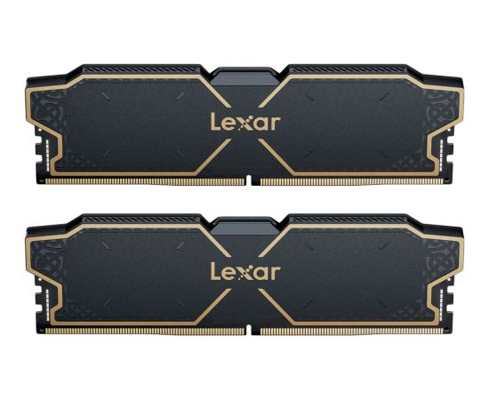 LEXAR 32GB Kit (2x16GB) THOR DDR5 6000 CL38 1.3V Memory with heatsink, Dual pack, Black Color, EAN: 843367136094