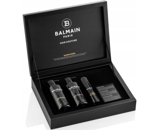 Balmain Set Balmain Professionnel: Homme, Hair Conditioner, Bodyfying, 250 ml + Homme, Hair Shampoo, Bodyfying, 250 ml + Activating, Leave-In Scalp Treatment Lotion, For Growth Stimulation, 50 ml For Men