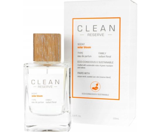 Clean Clean, Reserve Solar Bloom, Eau De Parfum, Unisex, 100 ml Unisex