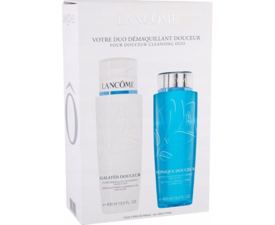 Lancome Wash The Day Off Set Lancome: Galateis Douceur, Eliminates Impurities, Cleansing Cream, 400 ml + Tonique Douceur, Toning & Revitalizing, Tonic Lotion, For Face, 400 ml For Women