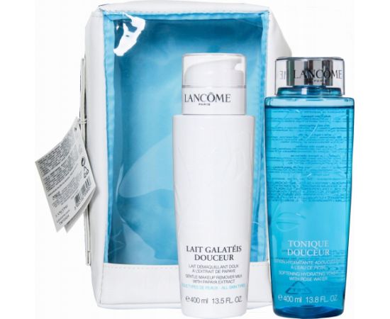 Lancome Wash The Day Off Set Lancome: Galateis Douceur, Eliminates Impurities, Cleansing Cream, 400 ml + Tonique Douceur, Toning & Revitalizing, Tonic Lotion, For Face, 400 ml For Women