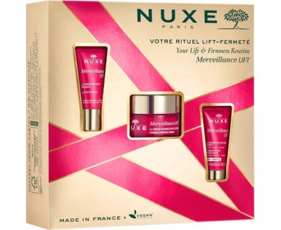 Nuxe Set Nuxe: Merveillance Expert, Lifting, Cream, For Face, 50 ml + Merveillance Lift, Vegan, Lifting, Eye Cream, 15 ml + Merveillance Lift, Vegan, Lifting, Night, Cream, For Face, 15 ml For Women