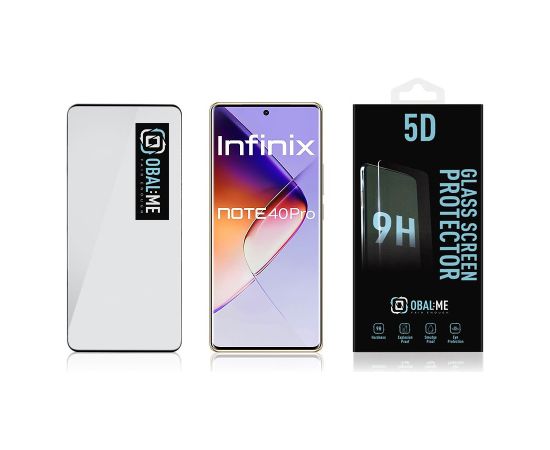 OBAL:ME 5D Glass Screen Protector for Infinix Note 40 Pro Black