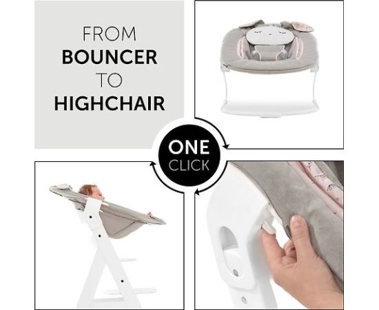 Шезлонг Hauck Alpha Bouncer 2 в 1, бежевый Bloom