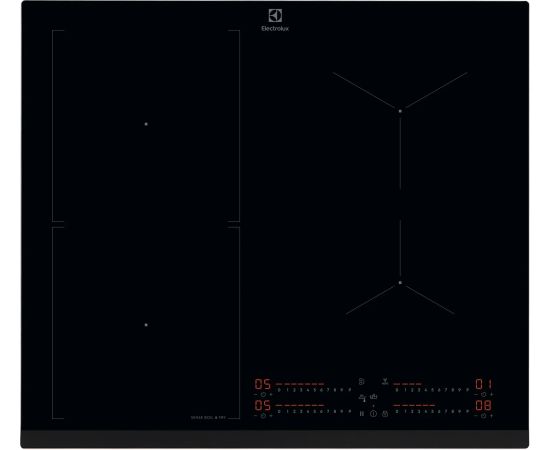 Electrolux EIS67453 800.sērijas indukcijas plīts virsma 60cm Hob2Hood Sense Boil + Fry