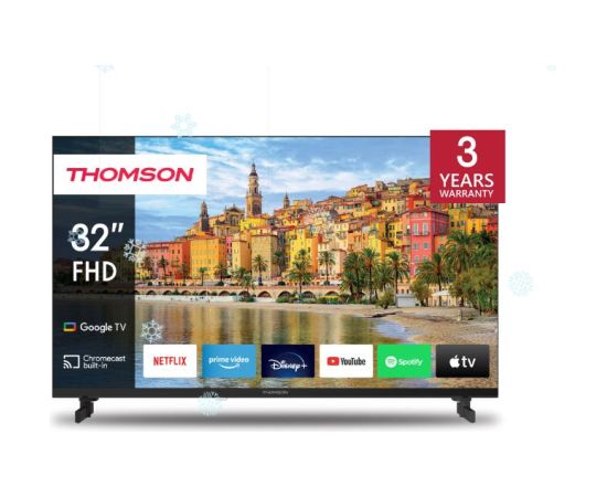 TV Set THOMSON 32" Smart/FHD 1920x1080 Wireless LAN Bluetooth Google TV Black 32FG2S14