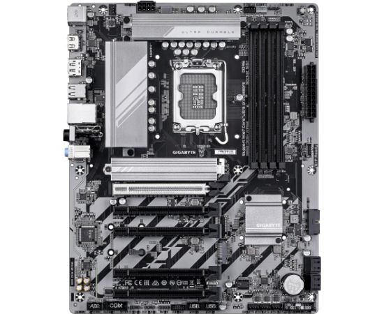 Mainboard GIGABYTE Intel B860 Express LGA1851 ATX Memory DDR5 5xPCI-Express 16x 2xM.2 1xHDMI 1xDisplayPort 1xAudio-In 1xAudio-Out 1xMicrophone 1xUSB 2.0 1xUSB 3.2 1xUSB-C 1xPS/2 1xRJ45 B860DS3HWIFI6E1.0