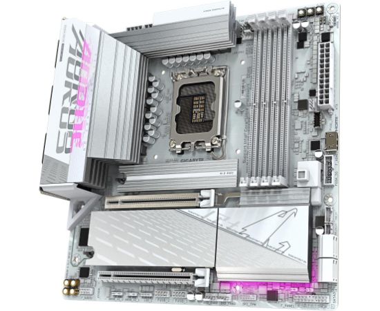 Mainboard GIGABYTE Intel B860 Express LGA1851 Micro-ATX Memory DDR5 1xPCI-Express 16x 3xM.2 1xHDMI 1xDisplayPort 4xUSB 2.0 6xUSB 3.2 1xUSB-C 1xOptical S/PDIF 1xRJ45 2xAudio port B860MAELTWF6EICE1.0