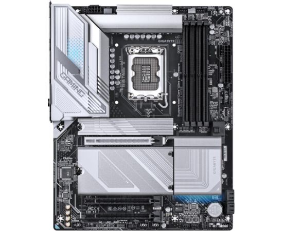 Mainboard GIGABYTE Intel B860 Express LGA1851 ATX Memory DDR5 Memory slots 4 1xPCI-Express 16x 2xM.2 1xHDMI 1xDisplayPort 1xAudio-In 1xAudio-Out 1xMicrophone 5xUSB 2.0 3xUSB 3.2 1xUSB-C 1xRJ45 B860GAMINGXWIFI6E1.0