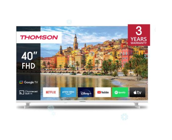 TV Set THOMSON 40" Smart/FHD 1920x1080 Wireless LAN Bluetooth Google TV White 40FG2S14W