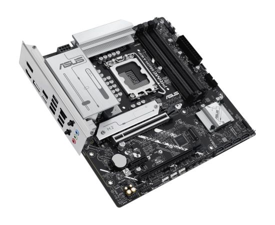 Mainboard ASUS Intel B860 Express LGA1851 Micro-ATX Memory DDR5 Memory slots 4 1xPCI-Express 4.0 1x 1xPCI-Express 4.0 16x 1xPCI-Express 5.0 16x 2xM.2 1xHDMI 1xDisplayPort 7xUSB 2.0 1xUSB-C 1xUSB-C w/Thunderbolt 1xOptical S/PDIF 1xRJ45 3xAudio port PRIMEB8