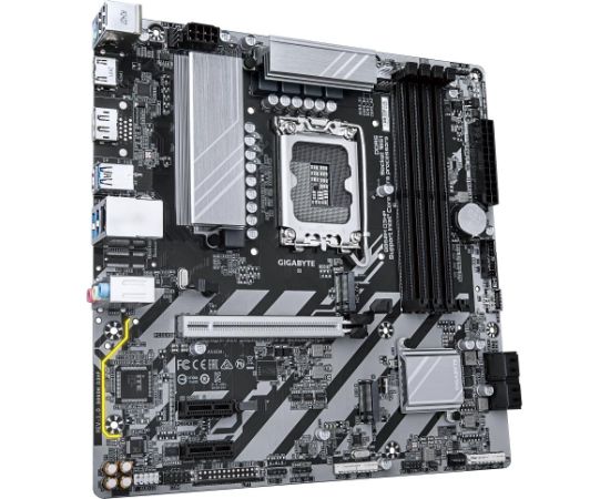 Mainboard GIGABYTE Intel B860 Express LGA1851 Micro-ATX Memory DDR5 Memory slots 4 2xPCI-Express 1x 1xPCI-Express 16x 2xM.2 1xHDMI 1xDisplayPort 1xAudio-In 1xAudio-Out 1xMicrophone 3xUSB 2.0 3xUSB 3.2 1xPS/2 1xRJ45 B860MD3HP1.0