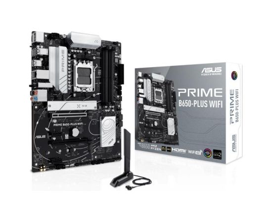 Mainboard ASUS AMD B650 SAM5 ATX Memory DDR5 2xPCI-Express 4.0 1x 2xPCI-Express 4.0 16x 2xM.2 1xHDMI 1xDisplayPort 2xUSB 2.0 2xUSB 3.0 3xUSB 3.2 2xUSB-C 1xOptical S/PDIF 1xRJ45 5xAudio port PRIMEB650-PLUSWIFI