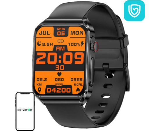 BlitzWolf BW-HL6 smartwatch (black silicone)