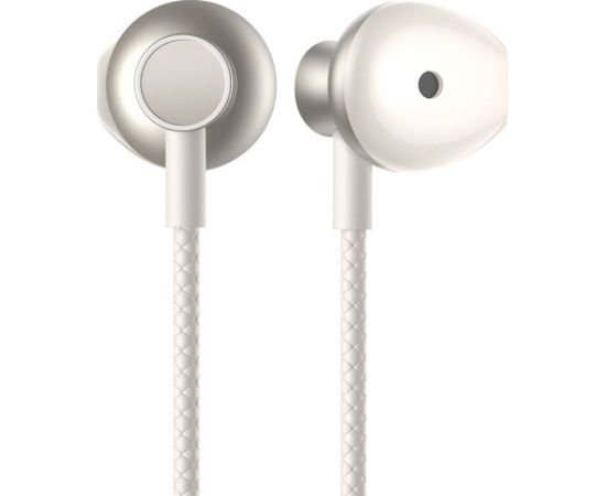 Joyroom JR-D8 wireless neckband headphones (cream white)