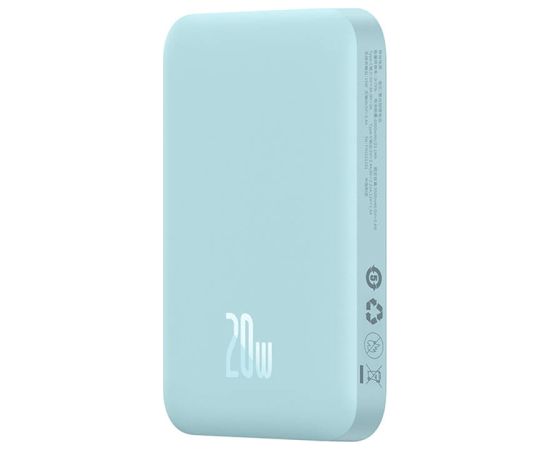 Powerbank Baseus Magnetic Mini 6000mAh, USB-C  20W MagSafe (blue)