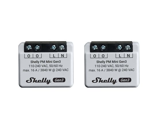 Set of 2 Shelly PM Mini Gen3 Controllers