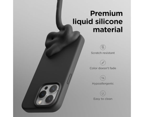 Чехол Mag Silicone Case Apple iPhone 16 Pro черный