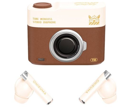 ONIKUMA T18 Bluetooth In-Ear Earphones Brown