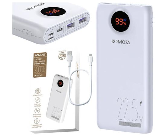 Powerbank Romoss SW20PF 20000mAh, 22.5W (white)