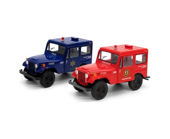 Kinsmart Металлическая авто моделька 1971 Jeep DJ-5B (Police/ Firefighter) 1:26 KT5433PR