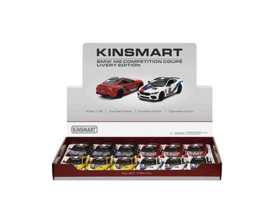 Kinsmart Металлическая авто моделька BMW M8 Competition Coupe (Livery Edition) 1:38 KT5425F