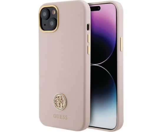 Guess GUHCP15M4DGPP Aizmugurējais Apvalks Priekš Apple iPhone 15 Plus / 14 Plus