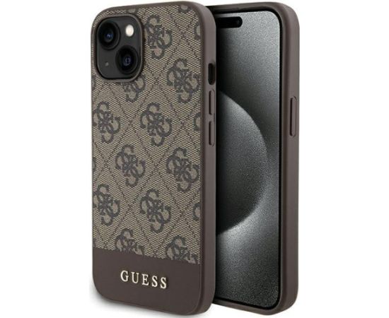 Guess GUHCP15SG4GLBR Aizmugurējais Apvalks priekš Apple iPhone 15 / 14 / 13