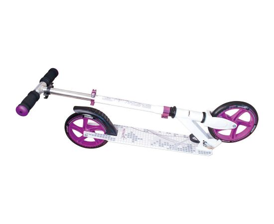 Muuwmi AU117 Aluminium Scooter skrejritenis 200mm balts/violets