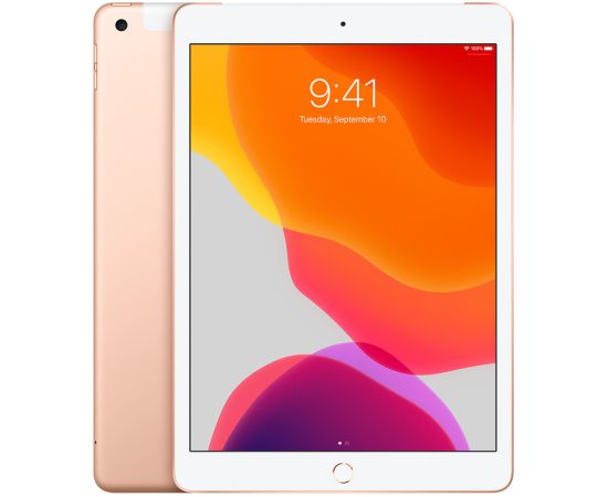 Apple iPad 7 10.2" 32GB WiFi + Cellular - Gold (Atjaunināts, stāvoklis Ļoti labi)