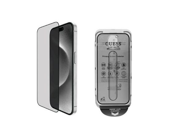 Guess   Guess GUTGP16XBOKGCIP iPhone 16 Pro Max   6.9" Screen Protector Privacy 2.5D Outline - ochrona wyświetlacza prywatyzująca