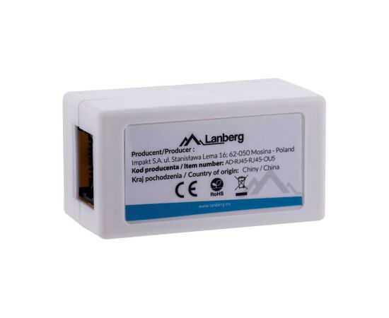 Lanberg AD-RJ45-RJ45-OU5 cable gender changer RJ-45 White