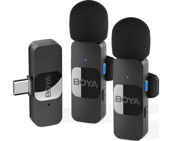 Boya BY-V20 2.0 Ultra compact 2.4GHz wireless microphone for Type-C devices - 2TX+1RX