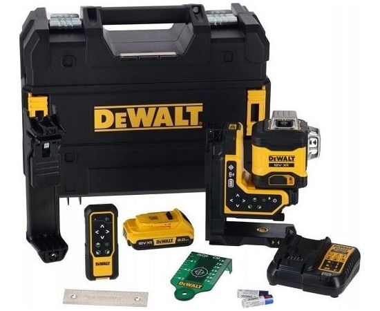 DEWALT. LINEAR LASER 18V   DCLE34035D1 GREEN 3x360 1x2.0Ah