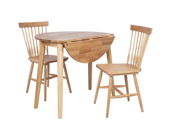 Dining set BIRKA wit 2 chairs