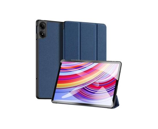 Dux Ducis Xiaomi  Redmi Pad Pro (4G/5G)/Poco Pad (4G/5G) 12.1-PC Domo Series Tri-fold Stand PU Leather Tablet Cover Blue