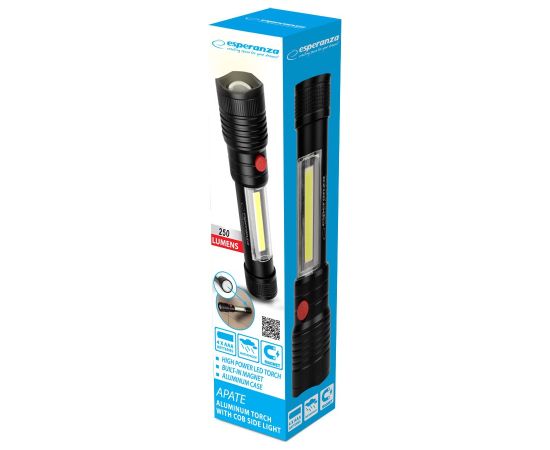 Esperanza EOT069 Flashlight Black, LED Flashlight