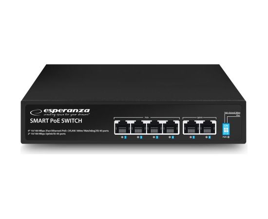 Esperanza ENS105 6-port Poe Switch 10/100 60W