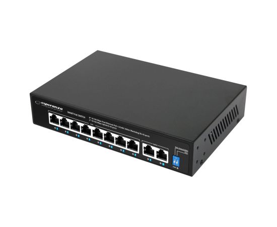 Esperanza ENS106 10-port Poe Switch 10/100 96W