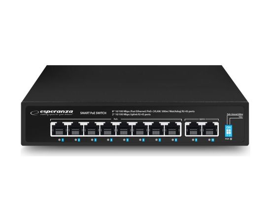 Esperanza ENS106 10-port Poe Switch 10/100 96W