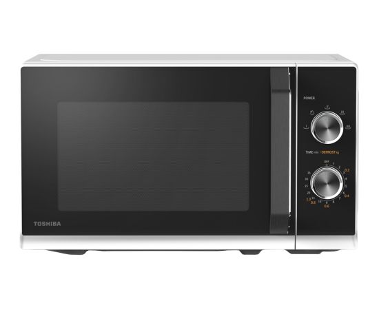 SOLO Microwave Oven, 23 Litres, Rotating Plate with Storage, Timer, Built-in LED Lights, 800 W, color:White, Dimensions: 442*368*260 mm