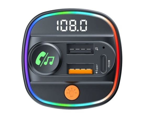 Devia Smart FM Transmitter Bluetooth PD 30W Auto lādētājs