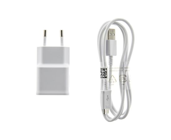 EP-TA50EWE + ECB-DU4AWE Samsung 8W Travel Charger + microUSB Data Cable White (OOB Bulk)