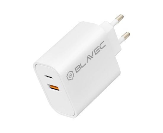 OEM Blavec Wall charger BC2 - USB + Type C - QC 3.0 PD 20W (TCBC2-UCW20) white