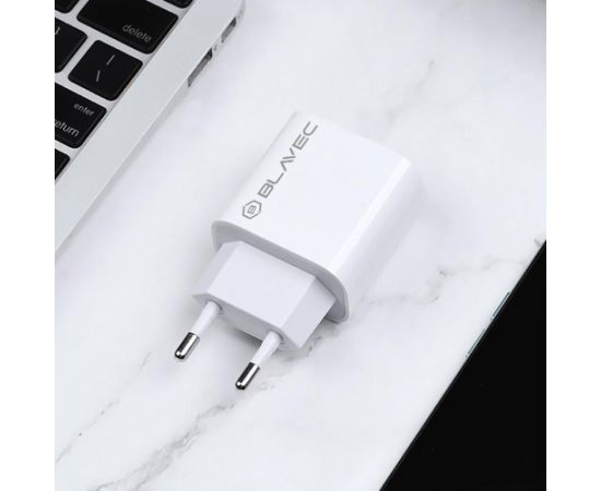 OEM Blavec Wall charger BC2 - USB + Type C - QC 3.0 PD 20W (TCBC2-UCW20) white