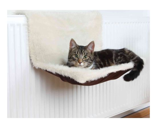 Лежак для кошек : Trixie Radiator Bed, длинношерстный плюш| замша, 45*26*31 см.